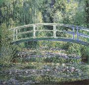 Claude Monet Waterlilies and Japanese Bridge oil on canvas